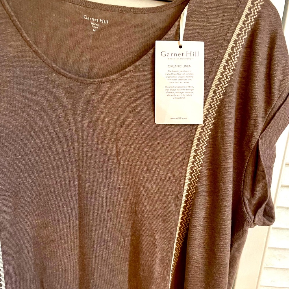 Garnet Hill Organic Folded Sleeve Dress